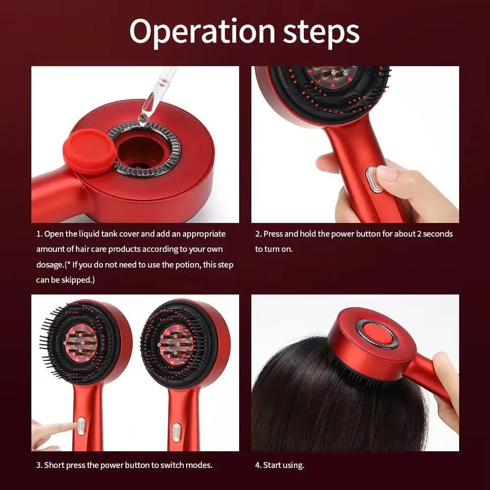 Anti-Hair Loss Infrared Light Head Massager ❤️🔥